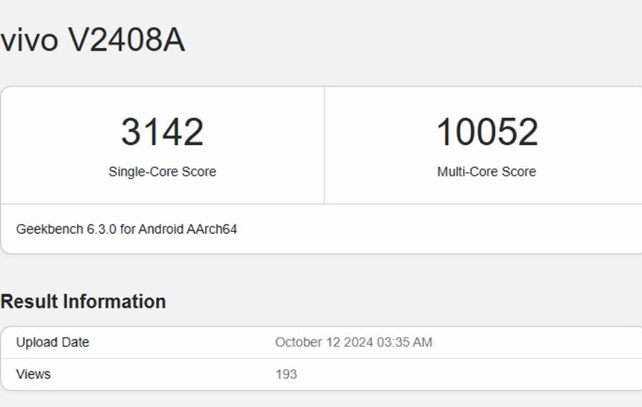 Qualcomm Snapdragon 8 Gen 4 iQOO 13 Geekbench 6.3.0 leak